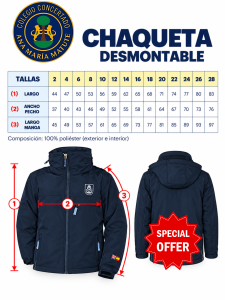 Cazadora desmontable chaleco