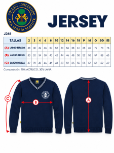 Jersey (70% acrílico, 30% lana merina)